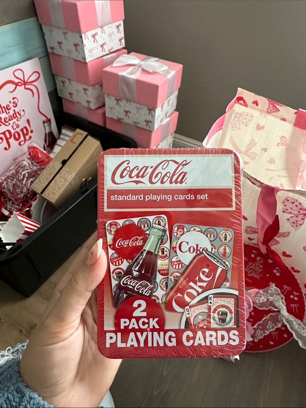Coca-Cola Red and White 2-Pack Playing Cards